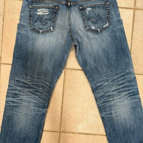 AG Adriano Goldschmied Jeans - Distressed Ex-Boyfriend Crop 31R - Picture 2 of 8